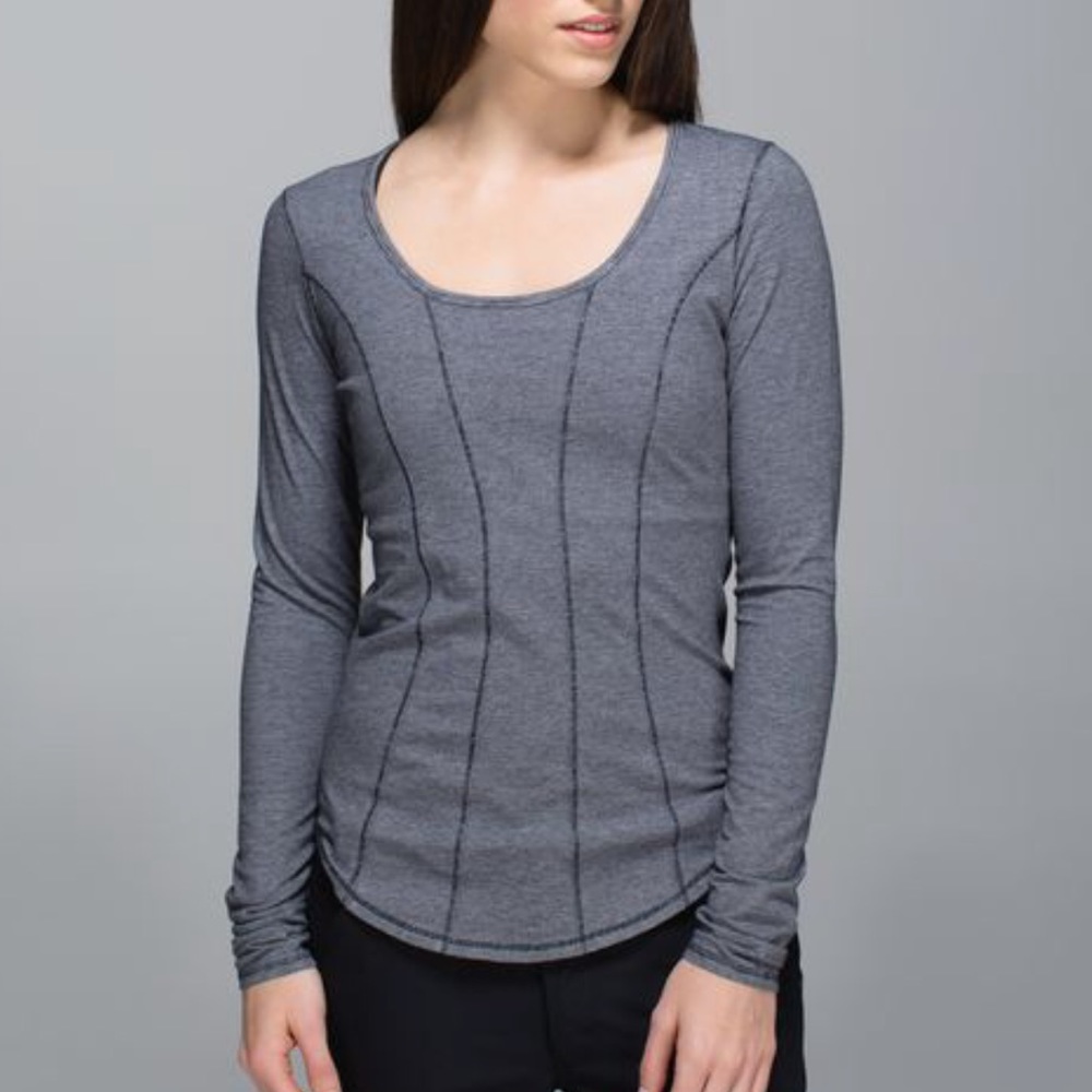 Lululemon between the lines striped LS